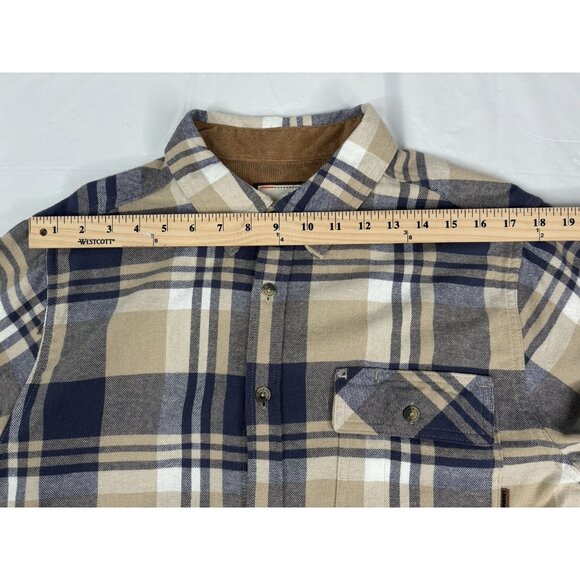 Legendary Whitetails Men’s Medium Buck Camp Flannel Shirt Relaxed Fit Plaid - Picture 14 of 15